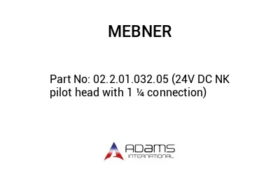 02.2.01.032.05 (24V DC NK pilot head with 1 ¼ connection)