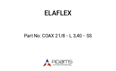 COAX 21/8 - L 3,40 - SS