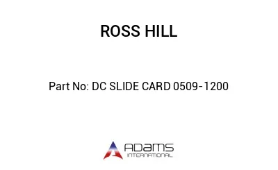 DC SLIDE CARD 0509-1200