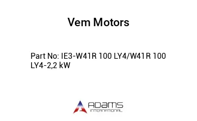 IE3-W41R 100 LY4/W41R 100 LY4-2,2 kW