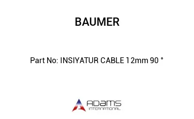 INSIYATUR CABLE 12mm 90 °