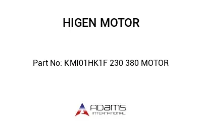 KMI01HK1F 230 380 MOTOR