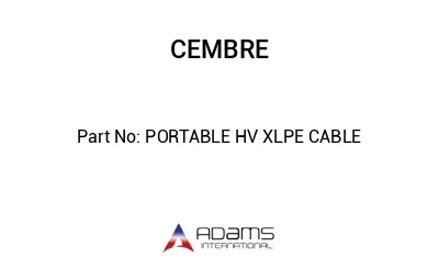 PORTABLE HV XLPE CABLE