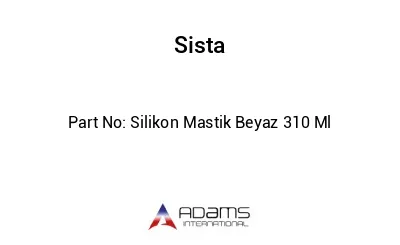 Silikon Mastik Beyaz 310 Ml