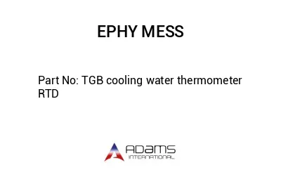 TGB cooling water thermometer RTD